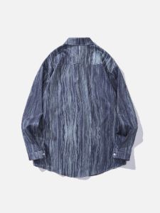 Aelfric Eden Abstract Stripe Long Sleeve Shirt sold by Aelfric Eden