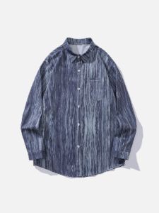 Aelfric Eden Abstract Stripe Long Sleeve Shirt sold by Aelfric Eden