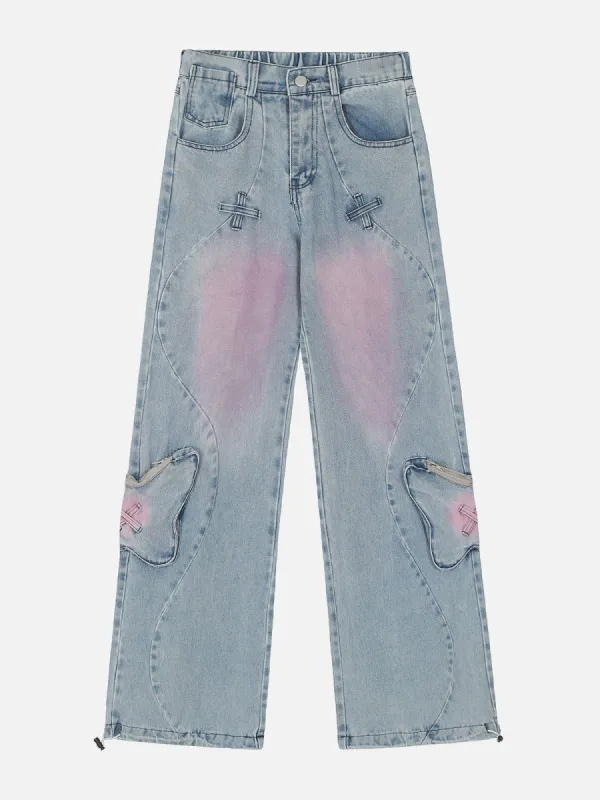 Aelfric Eden Butterfly Pocket Washed Jeans sold by Aelfric Eden