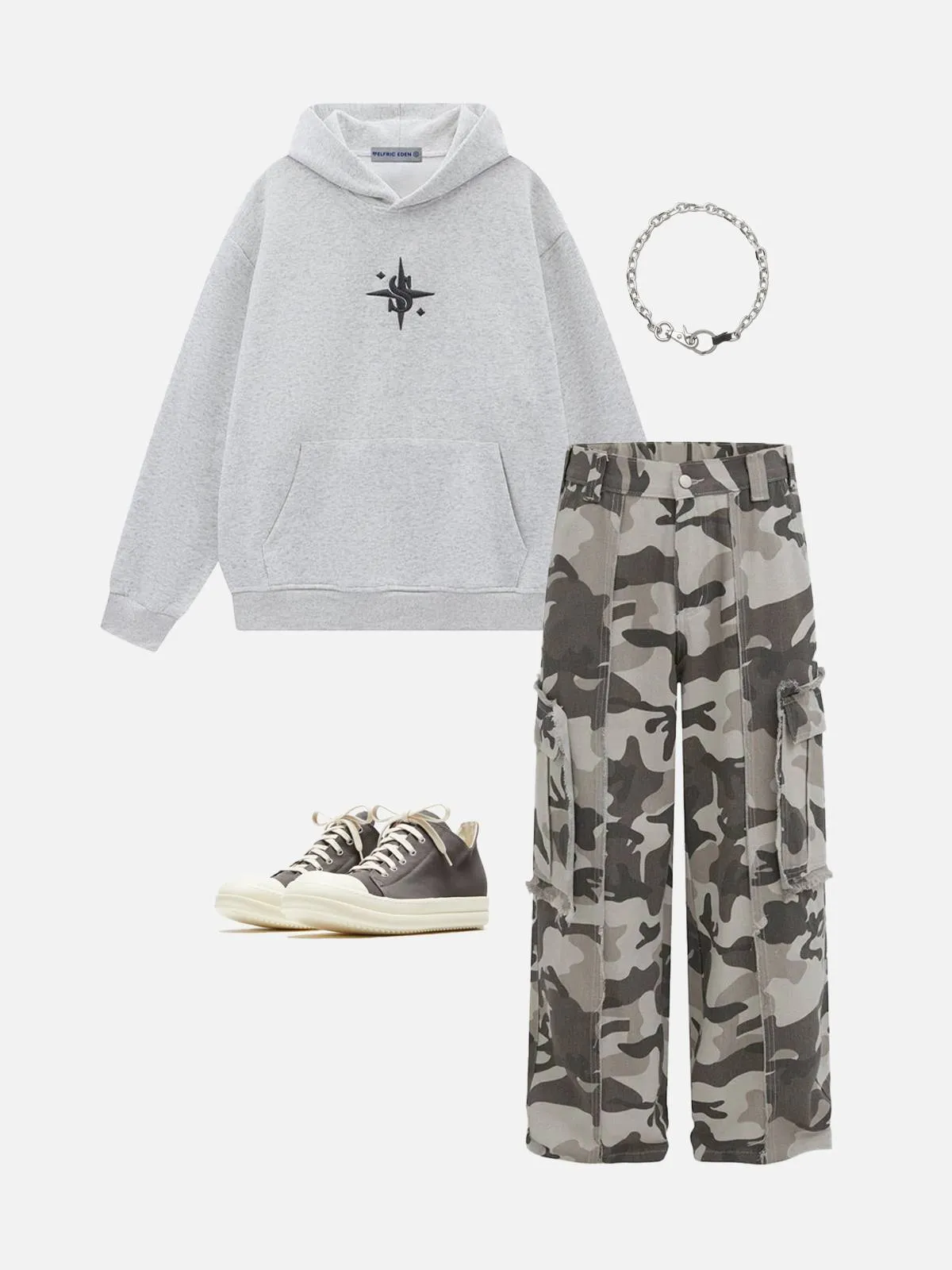 Aelfric Eden Embroidery Star Hoodie sold by Aelfric Eden product image thumbnail 3