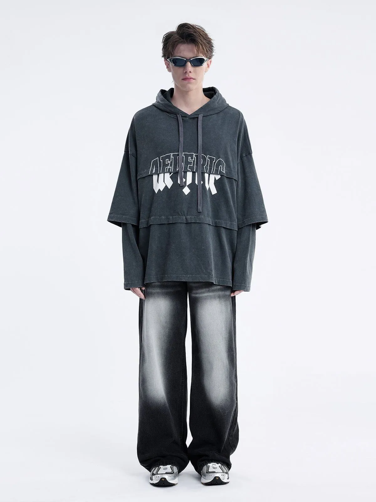 City of Love Vintage Patchwork Pullover Hoodie sold by Aelfric Eden product image thumbnail 5