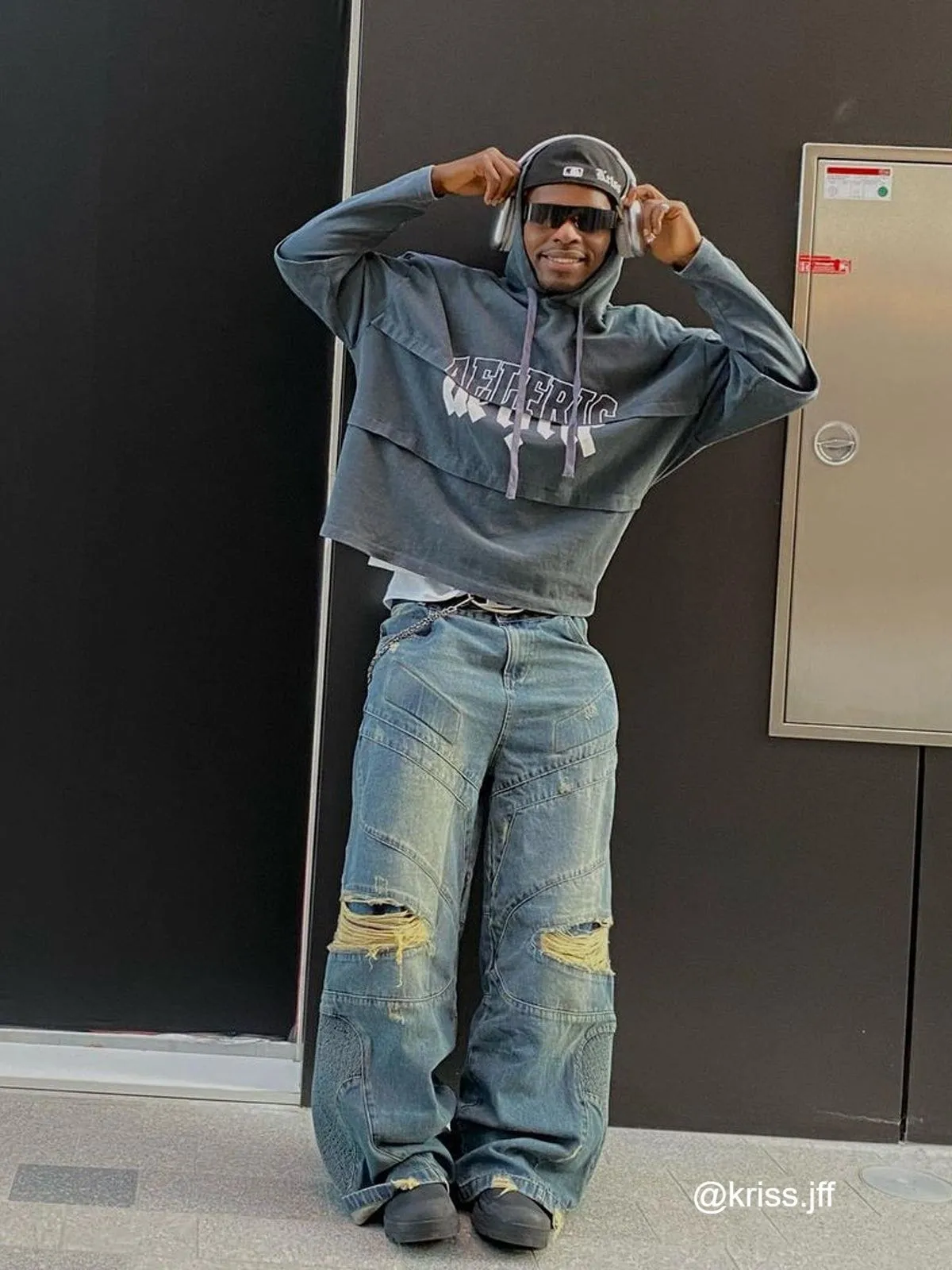 City of Love Vintage Patchwork Pullover Hoodie sold by Aelfric Eden product image thumbnail 3