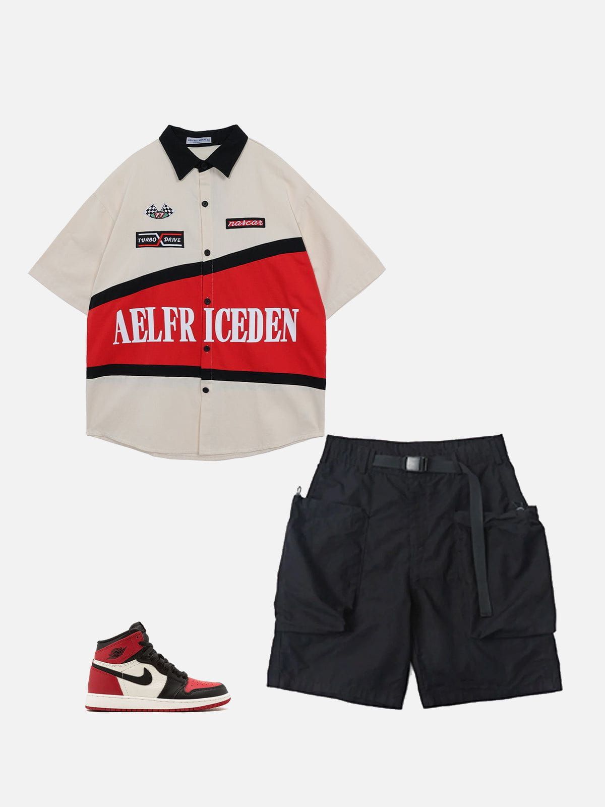 Patchwork Short Sleeve Shirt sold by Aelfric Eden product image thumbnail 2