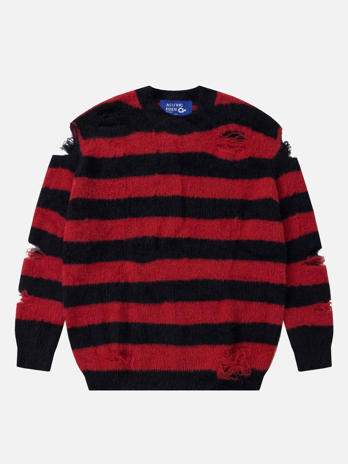 Aelfric Eden Striped Distressed Sweater sold by Aelfric Eden product image thumbnail 2