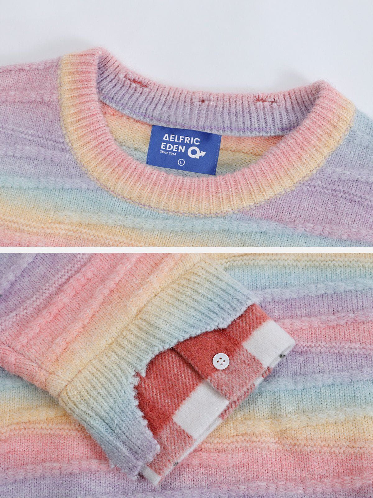 Aelfric Eden Colorful Stripe Butterfly Sweater sold by Aelfric Eden product image thumbnail 3