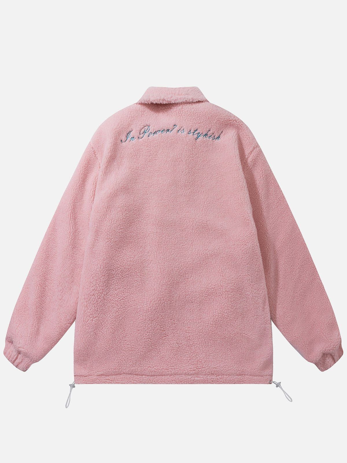 Aelfric Eden Embroidery Heart Sherpa Coat sold by Aelfric Eden product image thumbnail 2