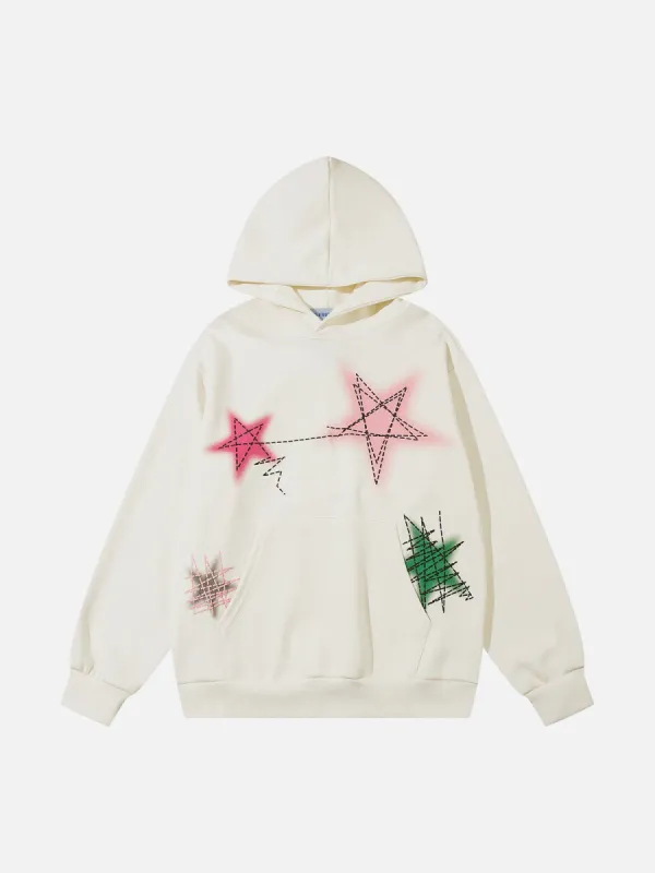 Aelfric Eden Graffiti Star Graphic Pullover Hoodie sold by Aelfric Eden