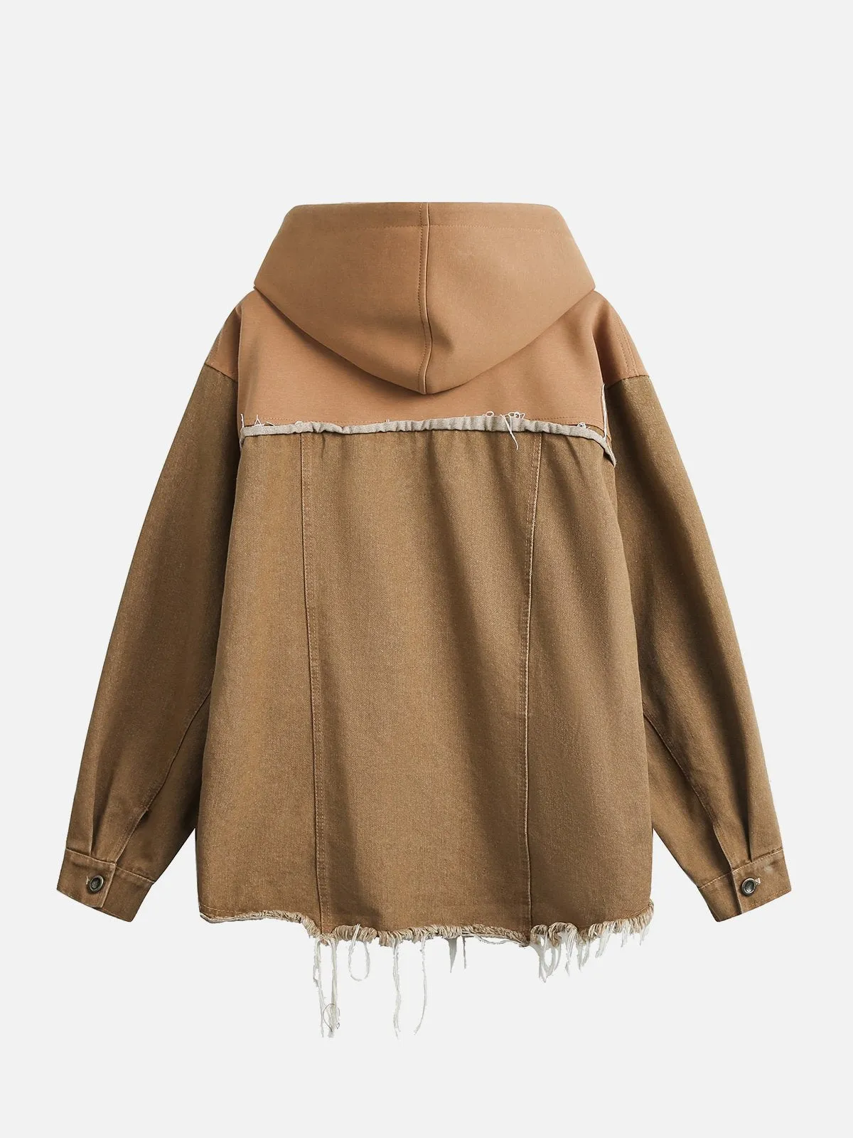 Aelfric Eden Fringe Denim Patchwork Hoodie sold by Aelfric Eden product image thumbnail 4