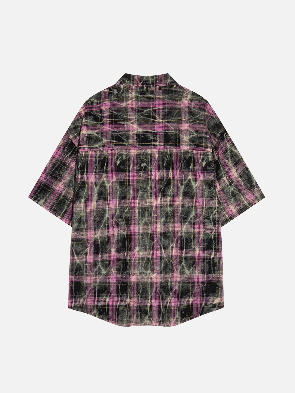 Aelfric Eden Plaid Texture Short Sleeve Shirt sold by Aelfric Eden product image thumbnail 2