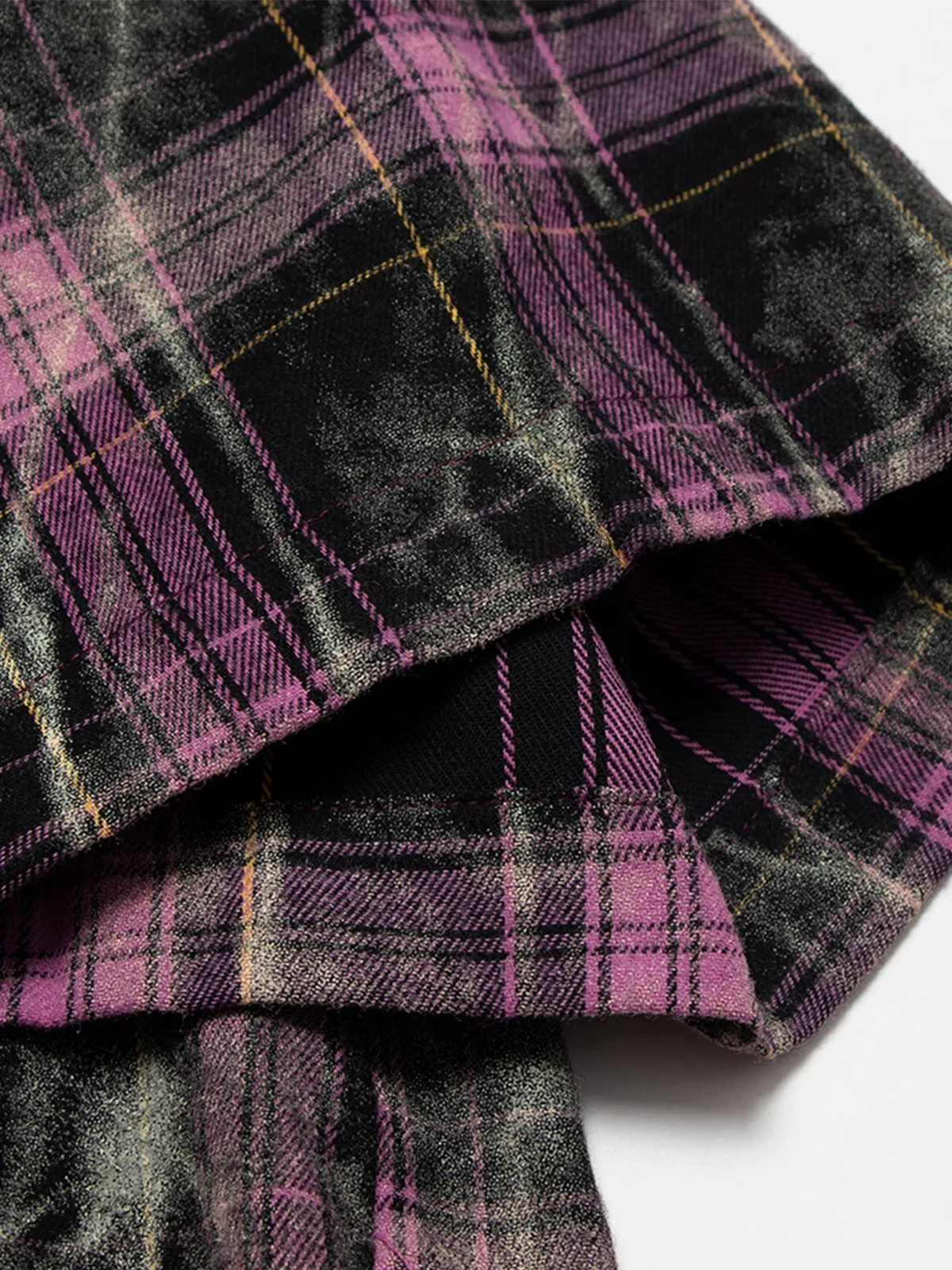 Aelfric Eden Plaid Texture Short Sleeve Shirt sold by Aelfric Eden product image thumbnail 4