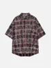 Aelfric Eden Plaid Texture Short Sleeve Shirt sold by Aelfric Eden