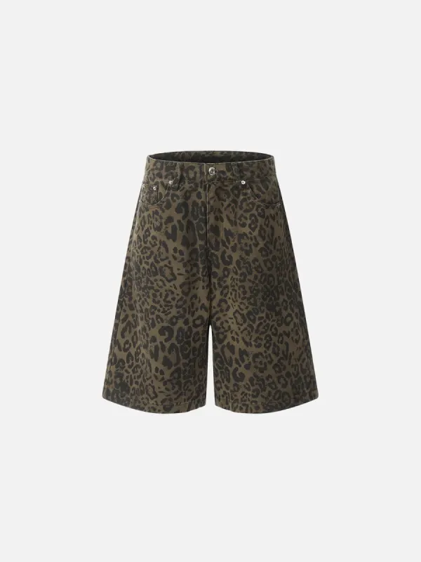 Aelfric Eden Leopard Print Jorts sold by Aelfric Eden