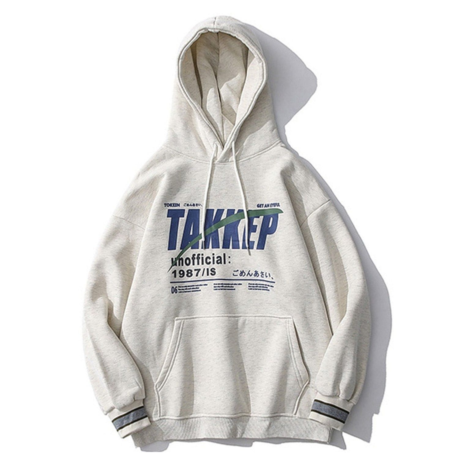 Aelfric Eden Retro Trend Letter Print Hoodie sold by Aelfric Eden