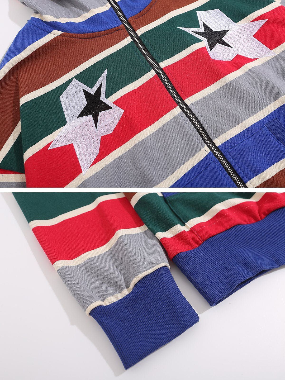 Aelfric Eden Stripes Color Blocking Hoodie sold by Aelfric Eden product image thumbnail 4