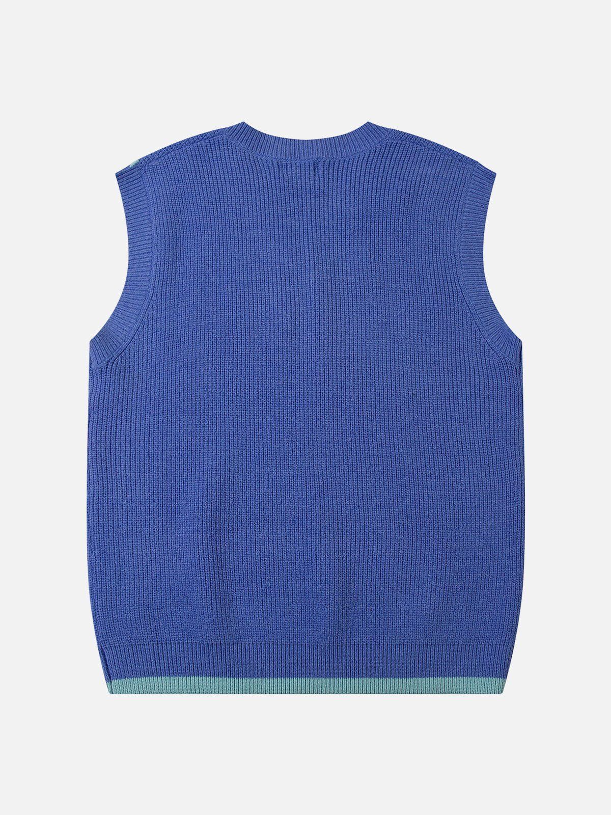 Aelfric Eden String Star Jacquard Sweater Vest sold by Aelfric Eden product image thumbnail 3
