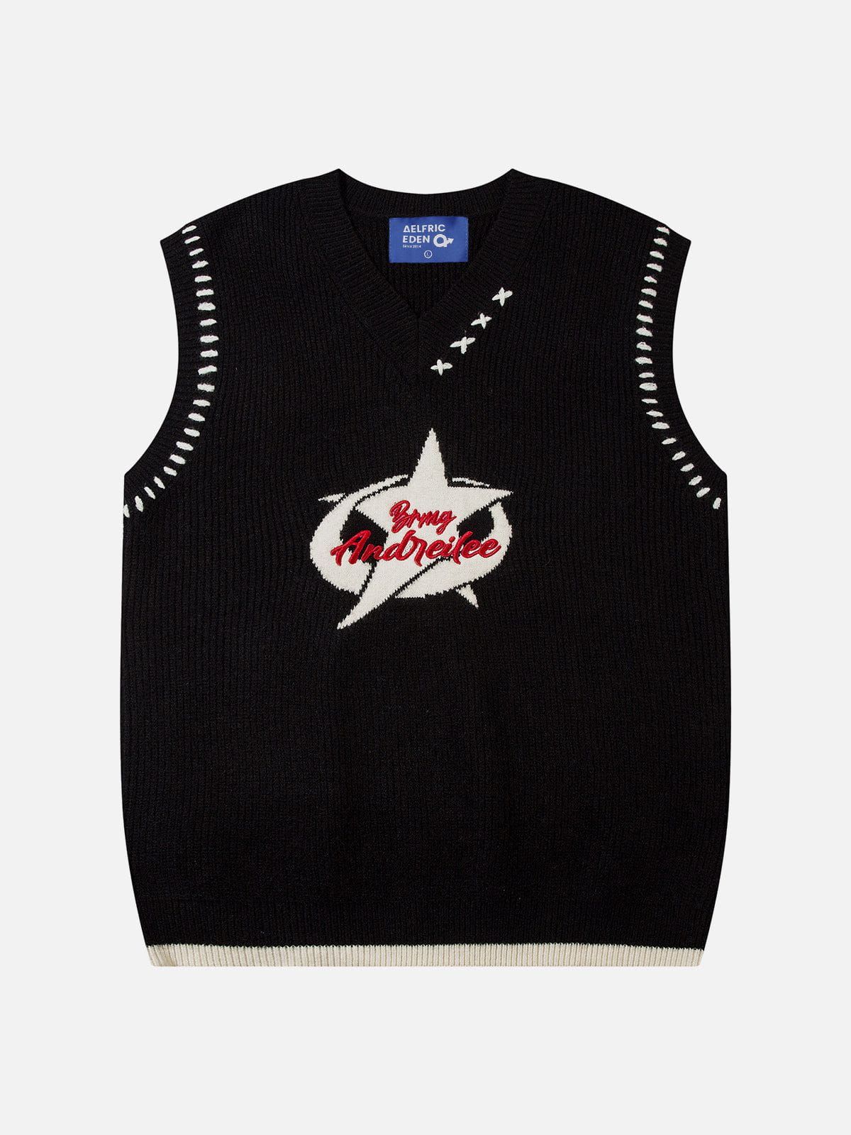 Aelfric Eden String Star Jacquard Sweater Vest sold by Aelfric Eden