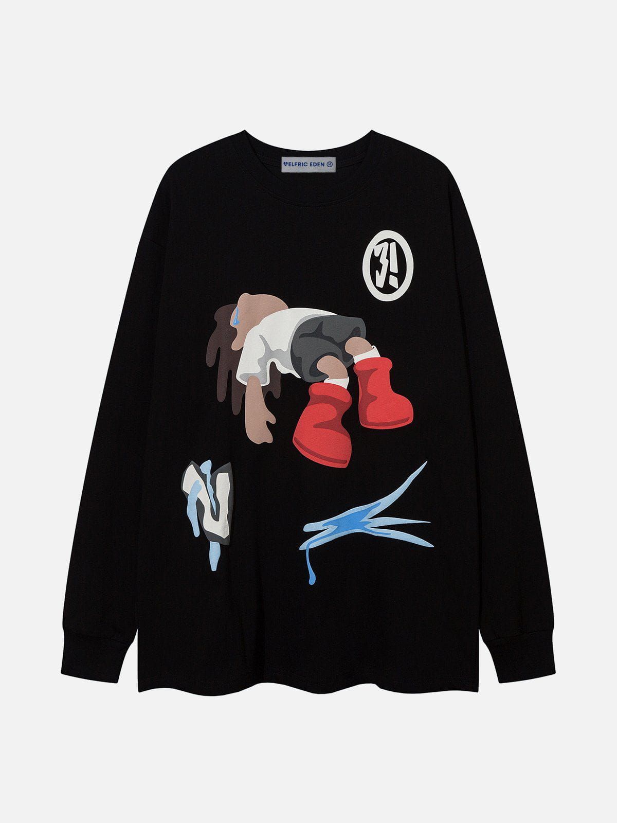 Aelfric Eden Cartoon Character Print Sweatshirt sold by Aelfric Eden product image thumbnail 2