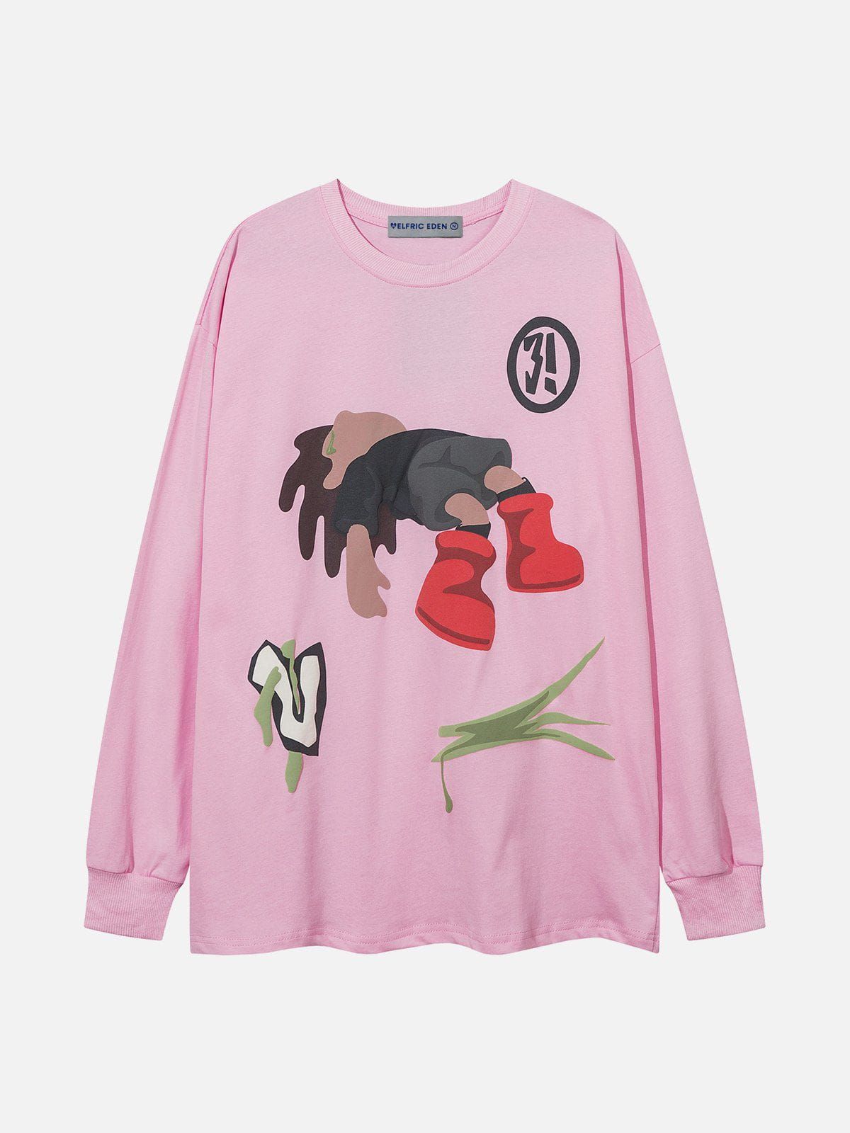 Aelfric Eden Cartoon Character Print Sweatshirt sold by Aelfric Eden product image thumbnail 4