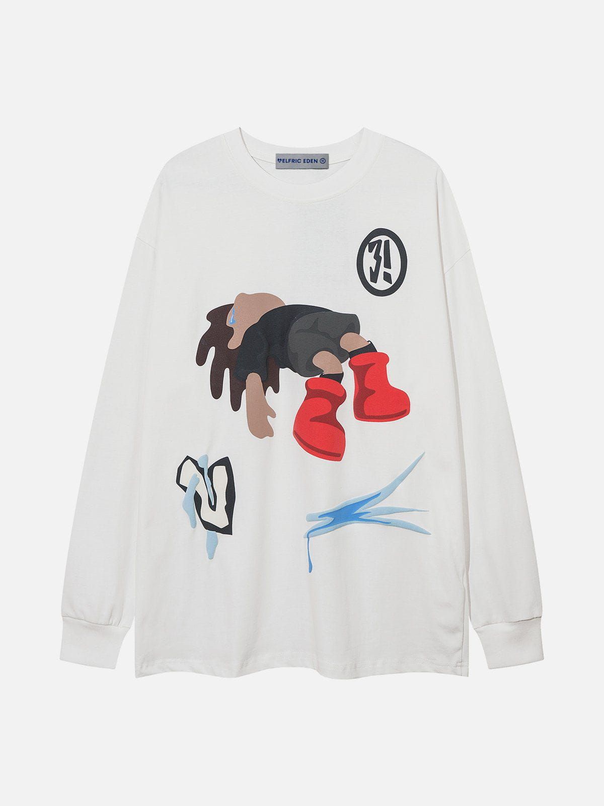 Aelfric Eden Cartoon Character Print Sweatshirt sold by Aelfric Eden product image thumbnail 3