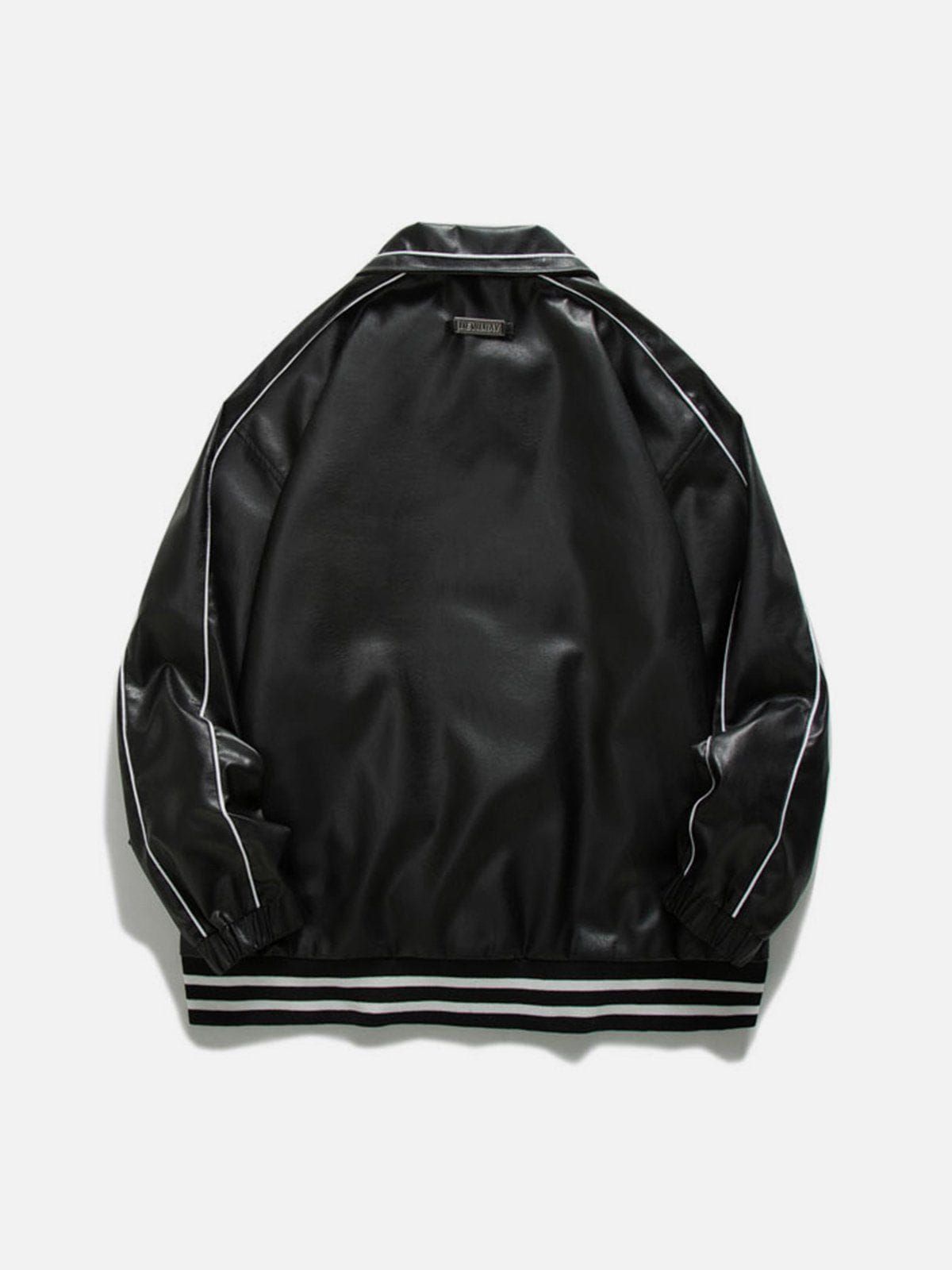 Aelfric Eden DA Star Print Leather Jacket sold by Aelfric Eden product image thumbnail 3