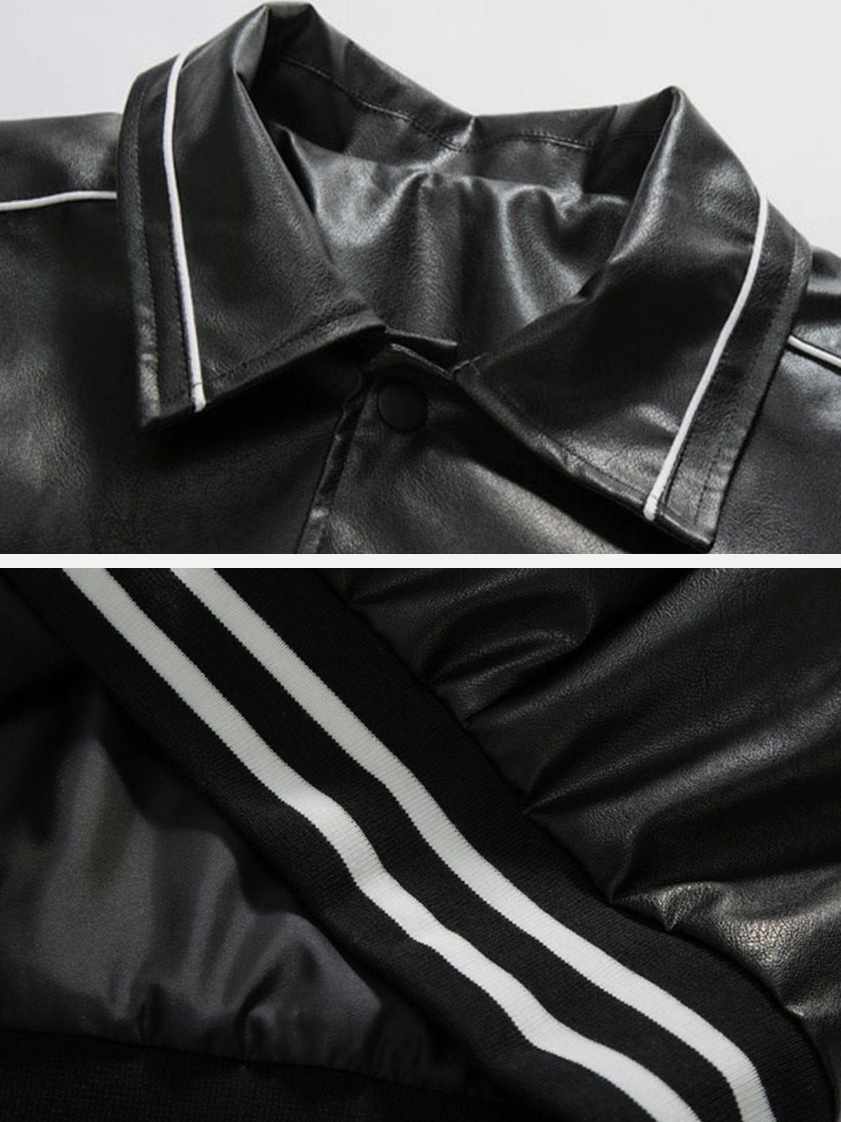 Aelfric Eden DA Star Print Leather Jacket sold by Aelfric Eden product image thumbnail 4