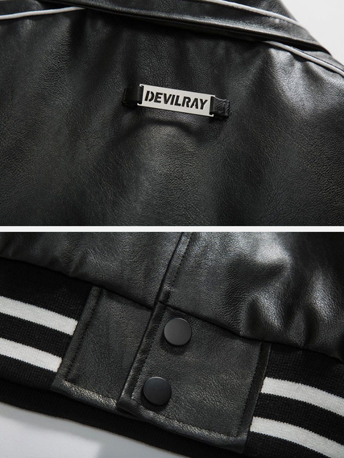 Aelfric Eden DA Star Print Leather Jacket sold by Aelfric Eden product image thumbnail 6