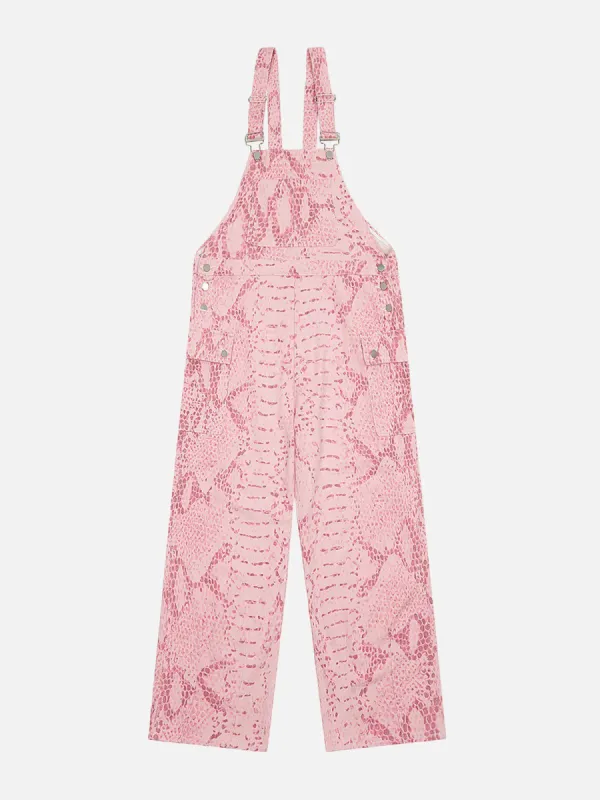 Aelfric Eden Pink Snake Pattern Overalls sold by Aelfric Eden