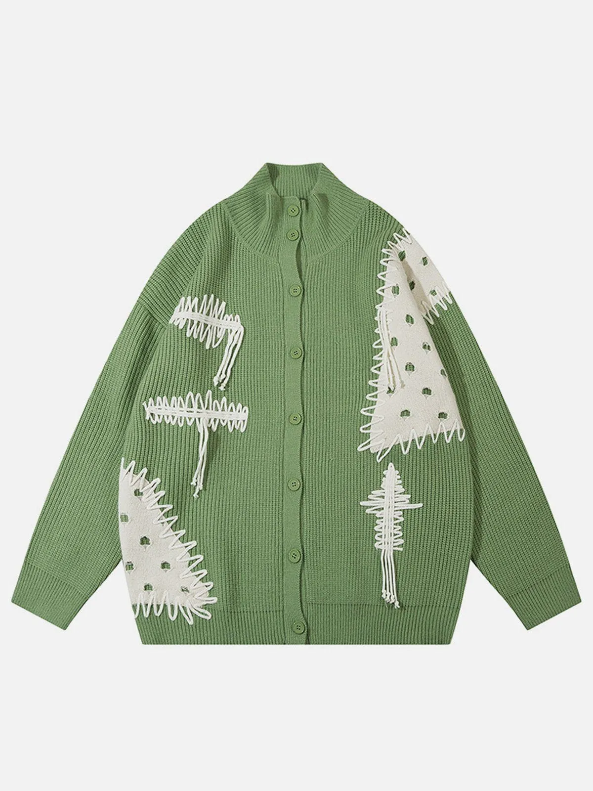 Aelfric Eden Crochet Applique Tassel Cardigan sold by Aelfric Eden product image thumbnail 2