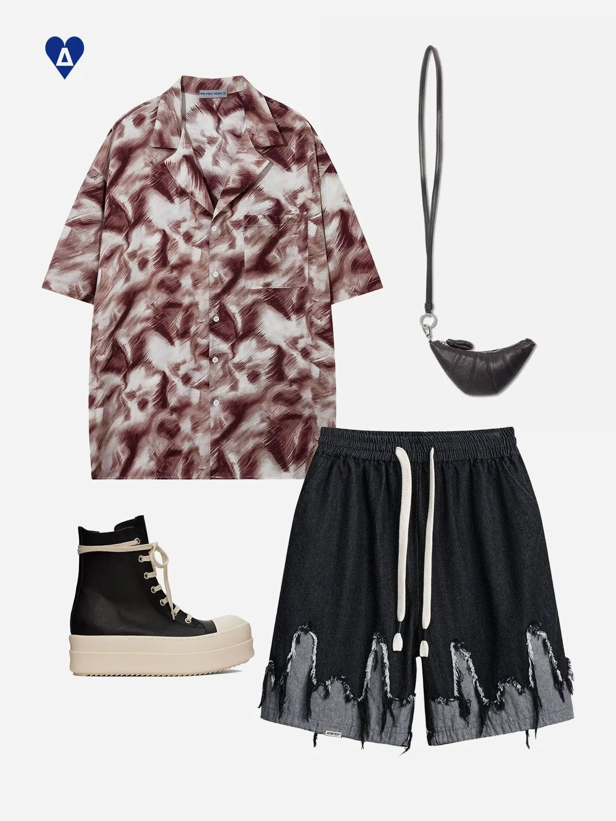 Aelfric Eden Tie Dye Short Sleeve Shirt sold by Aelfric Eden product image thumbnail 3