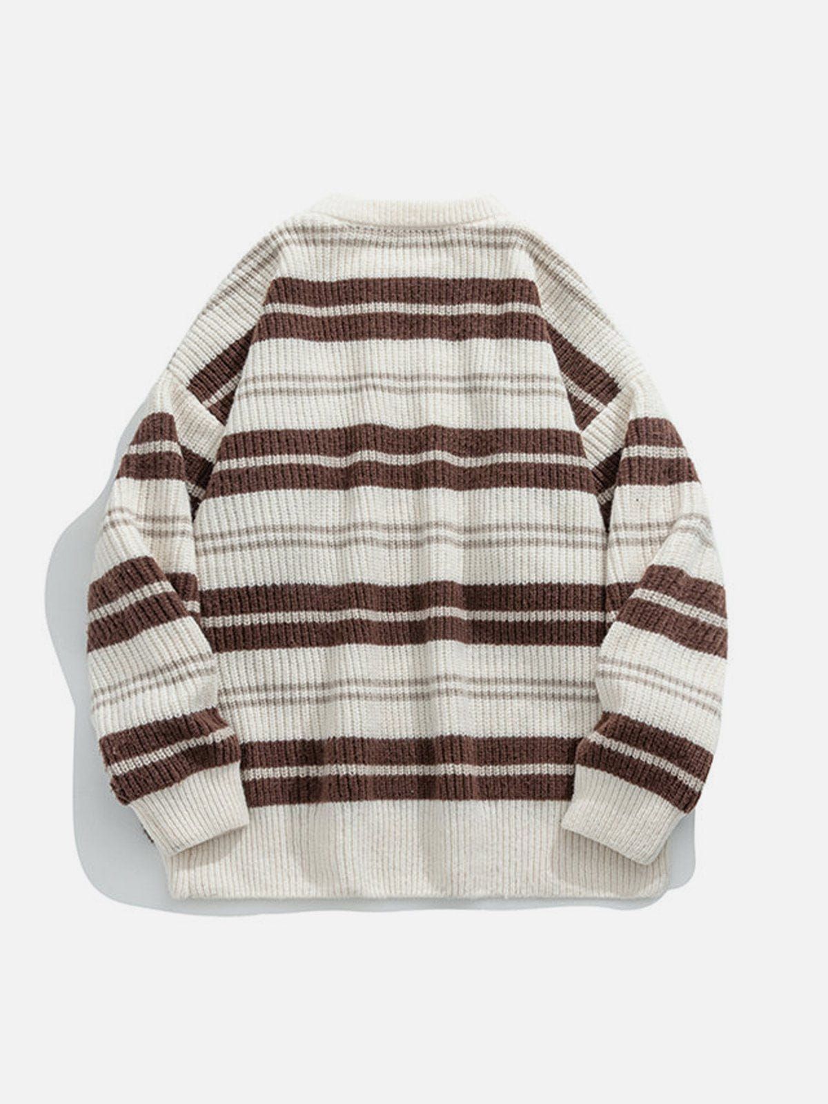 Aelfric Eden Striped Embroidery Knit Sweater sold by Aelfric Eden product image thumbnail 2