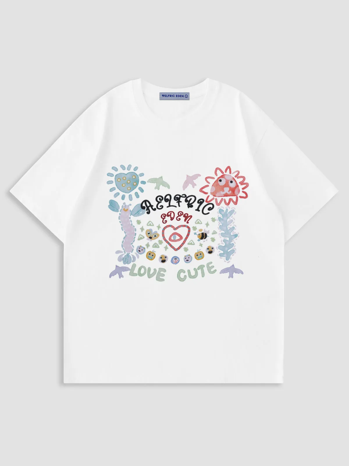 Aelfric Eden Colorful Cartoon Print Tee sold by Aelfric Eden