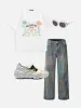 Aelfric Eden Colorful Cartoon Print Tee sold by Aelfric Eden