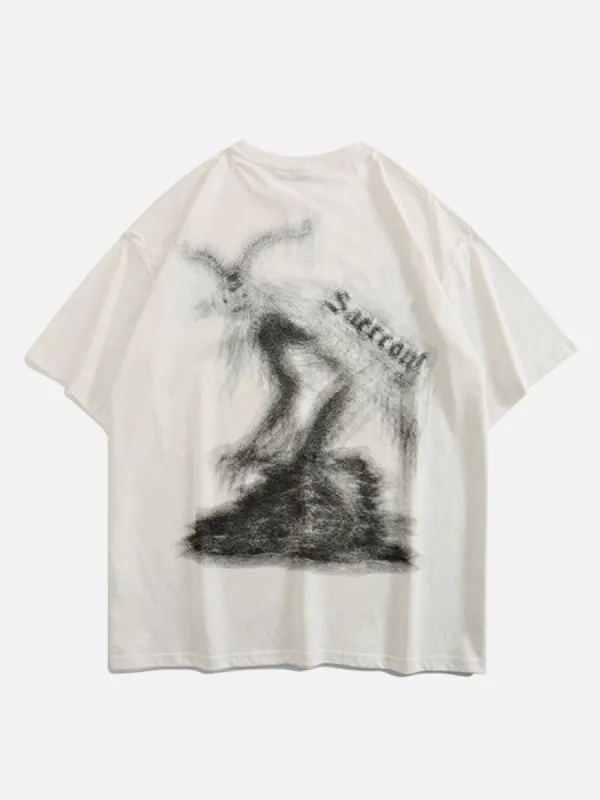 Aelfric Eden Dark Style Alien Print Tee sold by Aelfric Eden