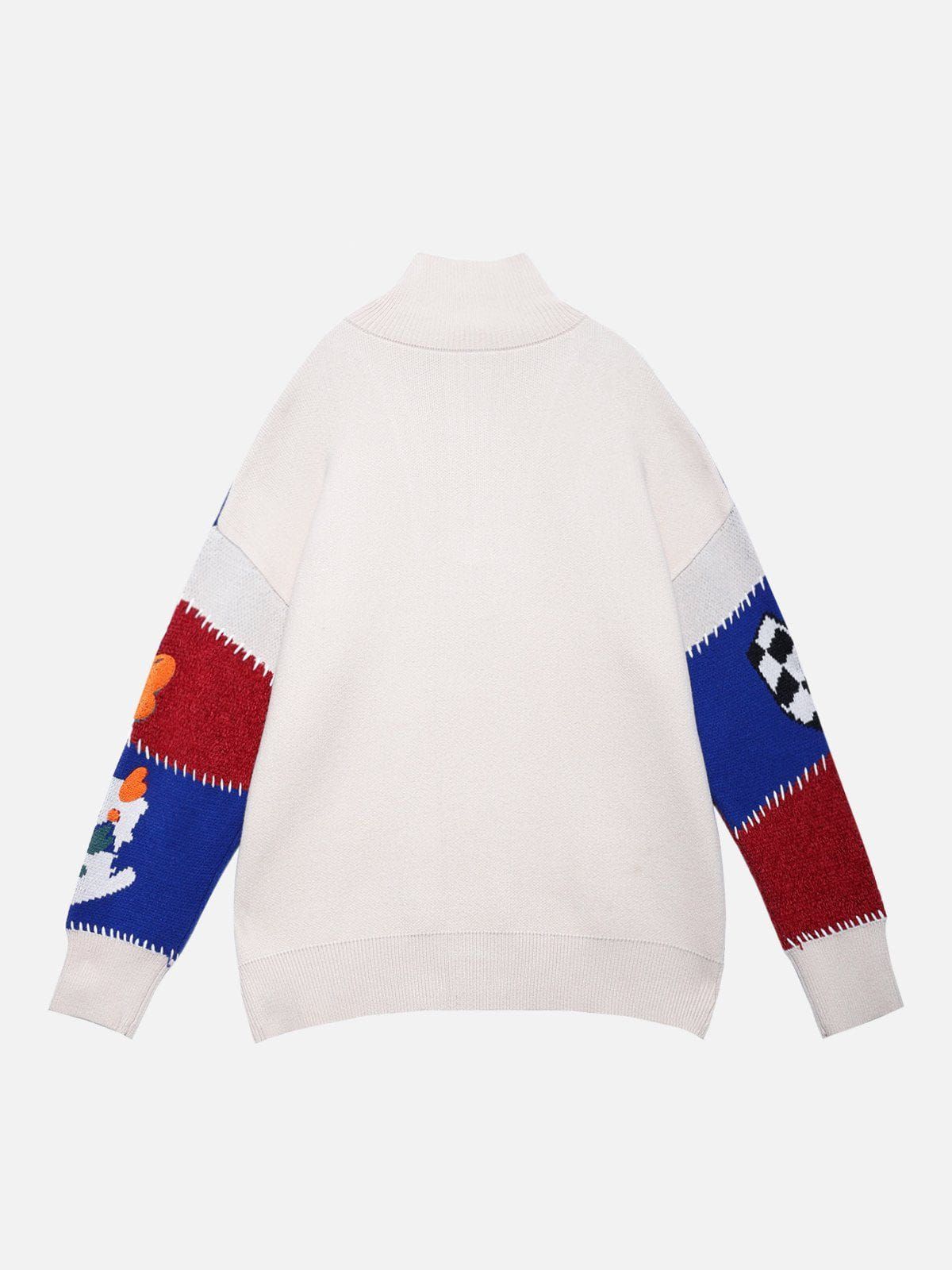 Aelfric Eden Cartoon Patchwork Wool Blend Sweater sold by Aelfric Eden product image thumbnail 2