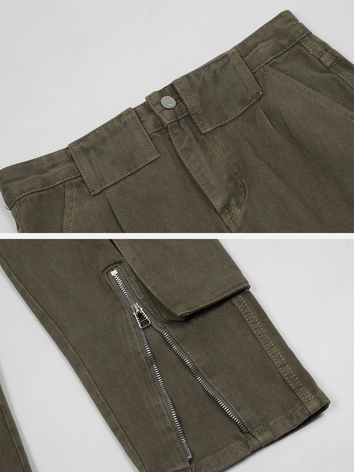 Aelfric Eden Solid Multi Pocket Cargo Pants sold by Aelfric Eden product image thumbnail 3