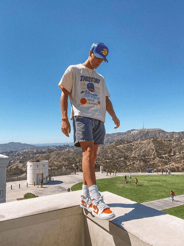 Aelfric Eden Vintage Letter Pattern Printing Oversized Tee sold by Aelfric Eden