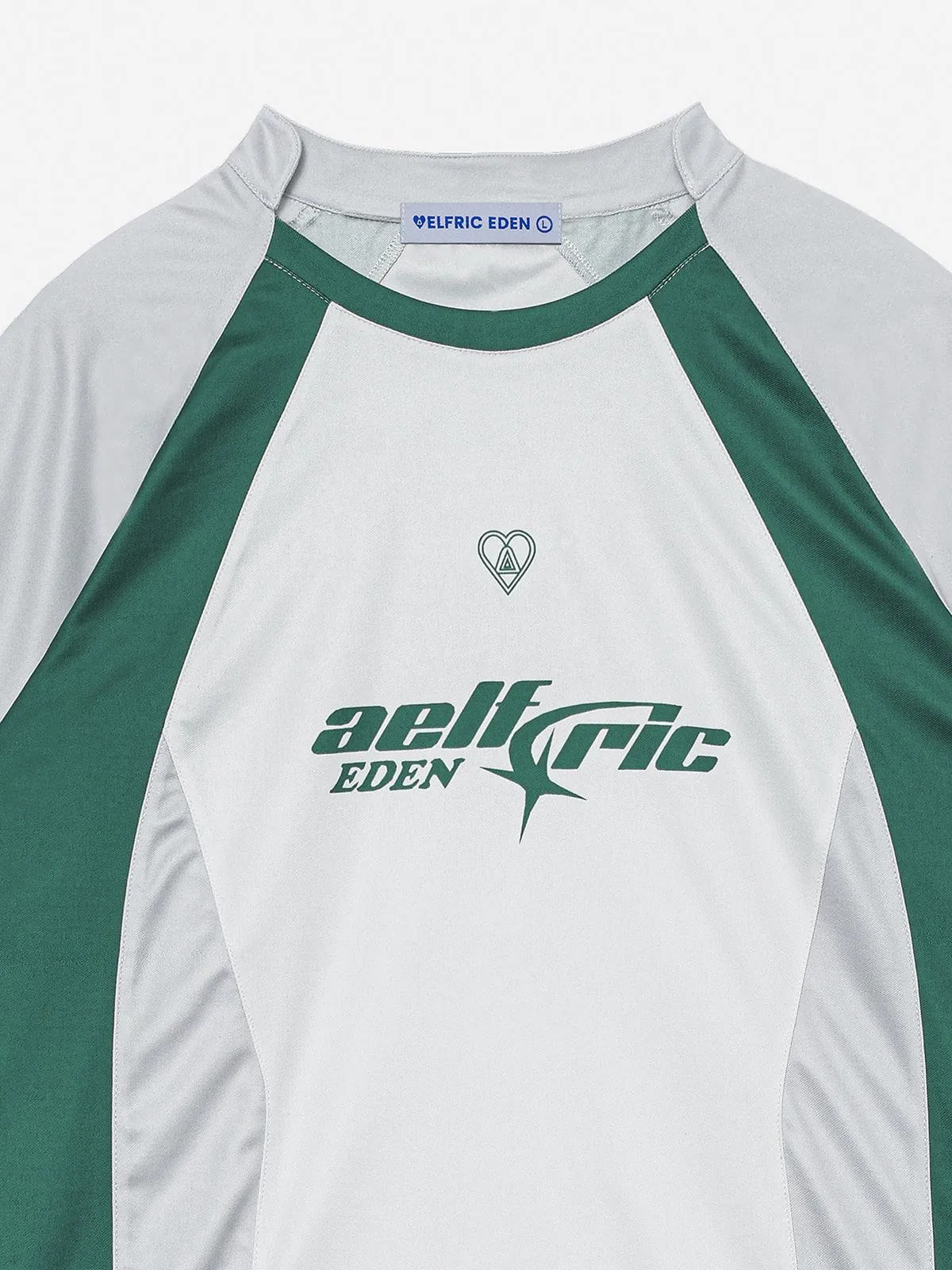 Aelfric Eden Grey Green Color Blocking Tee sold by Aelfric Eden product image thumbnail 3