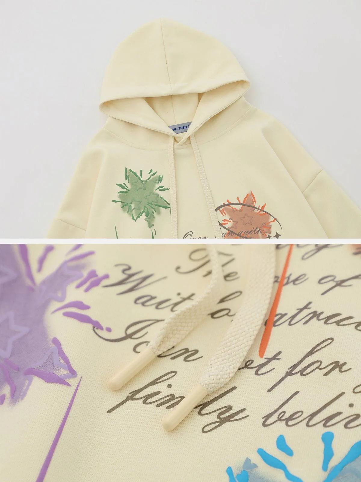 Aelfric Eden Letter Star Print Hoodie sold by Aelfric Eden product image thumbnail 4