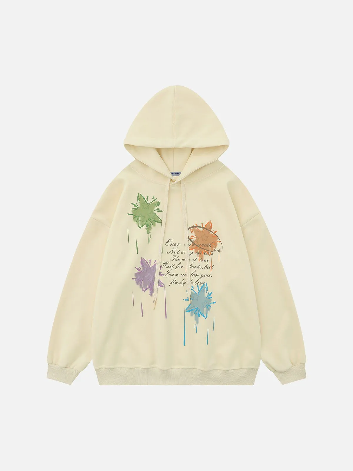 Aelfric Eden Letter Star Print Hoodie sold by Aelfric Eden