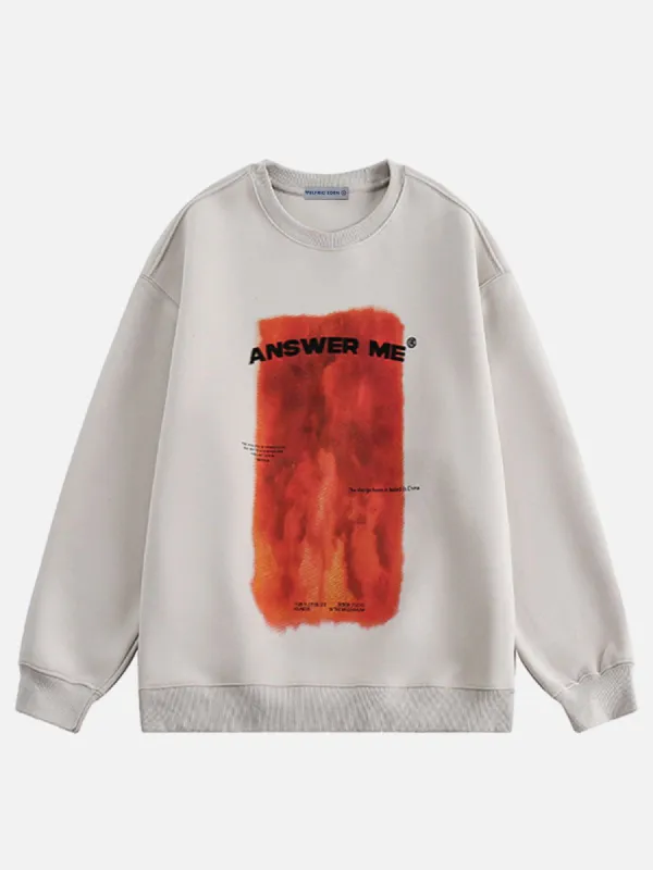 Aelfric Eden Flame Print Sweatshirt sold by Aelfric Eden