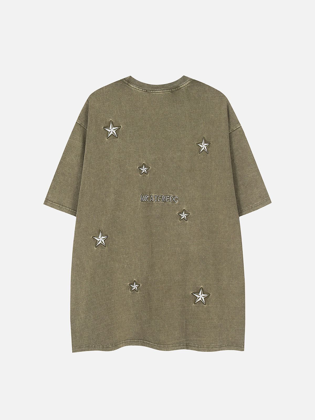 Aelfric Eden Washed Star Embroidery Tee sold by Aelfric Eden product image thumbnail 5