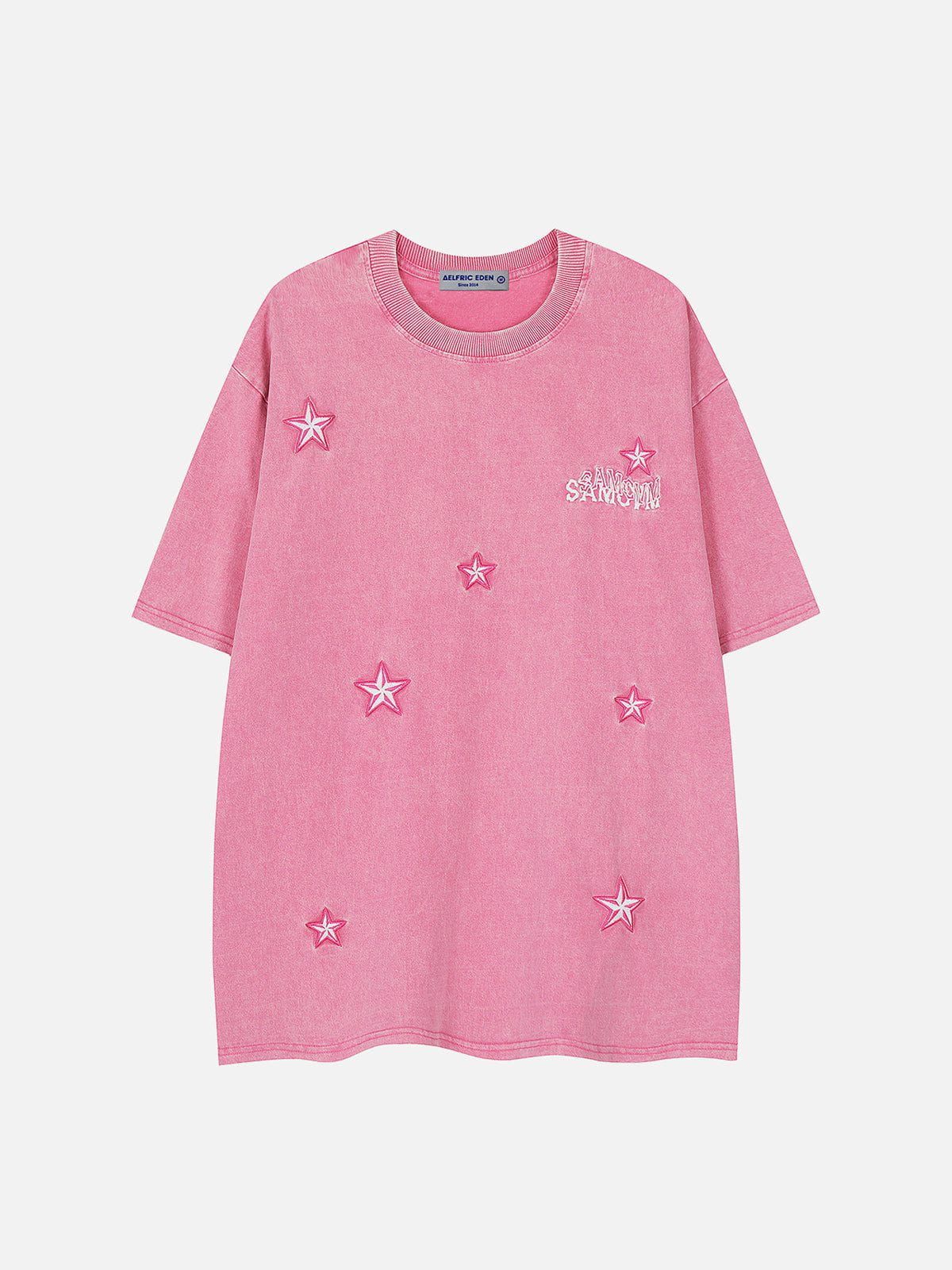Aelfric Eden Washed Star Embroidery Tee sold by Aelfric Eden product image thumbnail 2