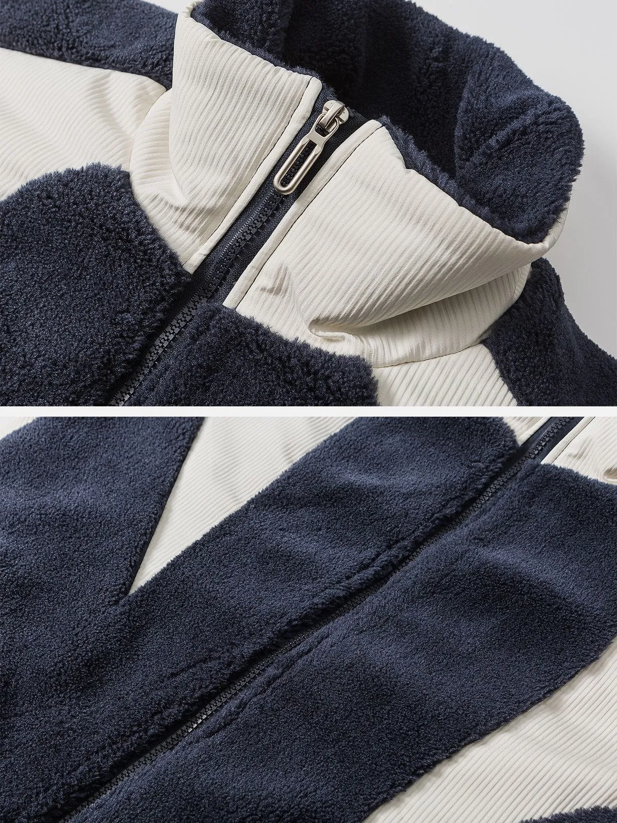 Aelfric Eden Corduroy Patchwork Sherpa Coat sold by Aelfric Eden product image thumbnail 4