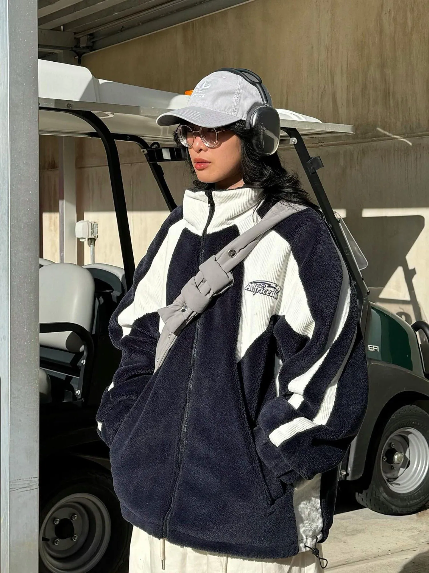 Aelfric Eden Corduroy Patchwork Sherpa Coat sold by Aelfric Eden