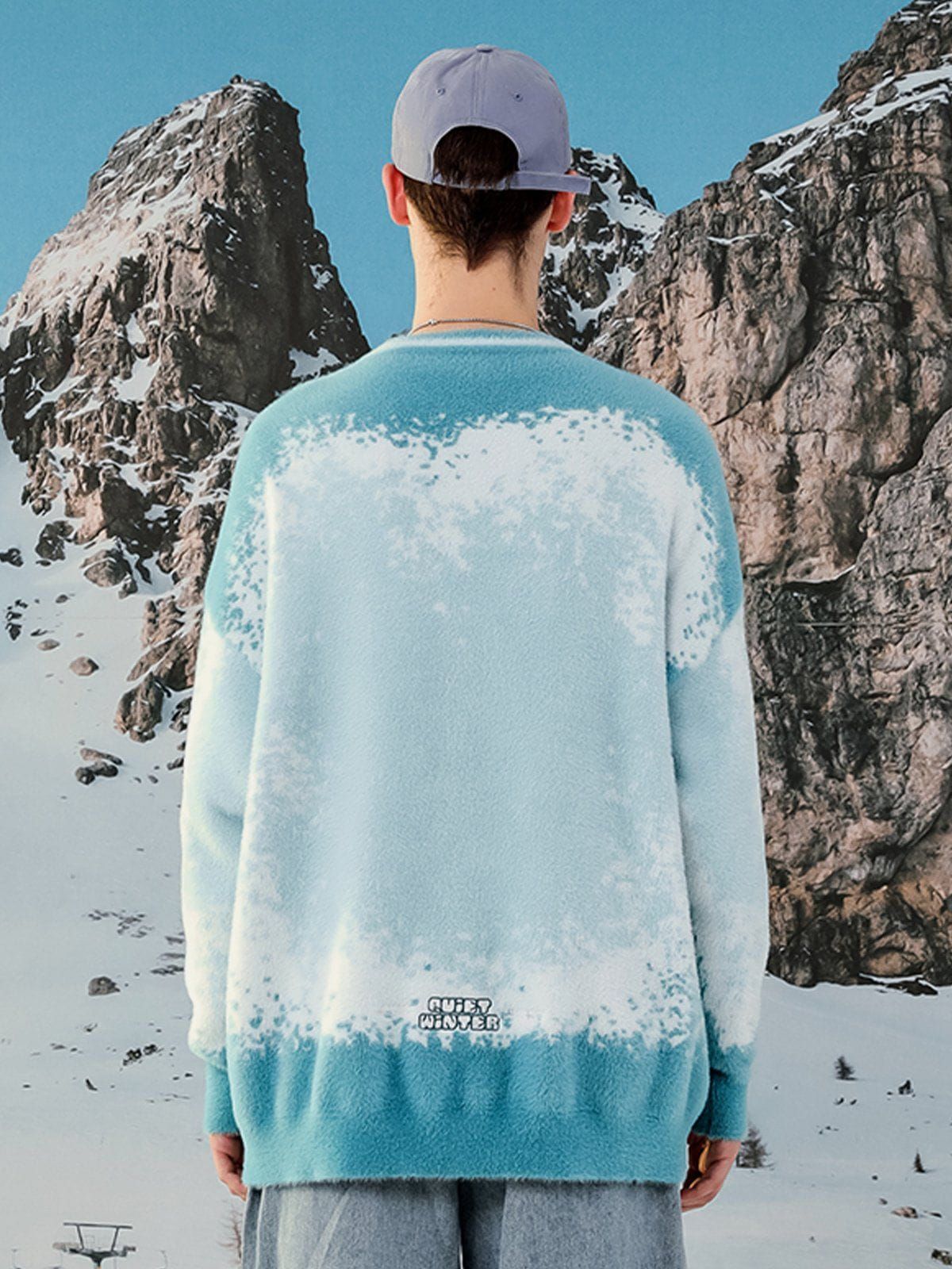 Aelfric Eden Snow Tie Dye Gradient Cardigan sold by Aelfric Eden product image thumbnail 4