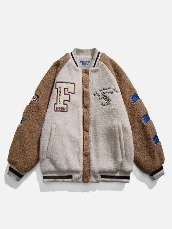 Aelfric Eden Color Blocking Sherpa Coat sold by Aelfric Eden