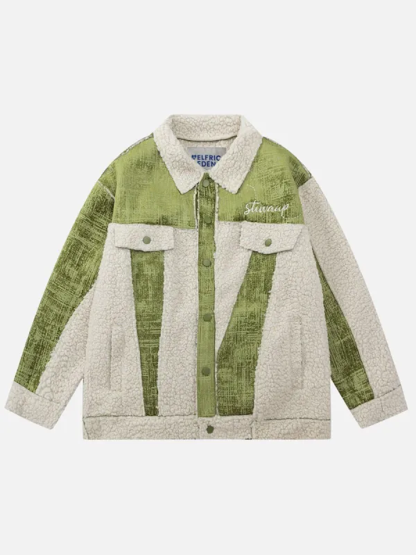 Aelfric Eden Sherpa Patchwork Jacket sold by Aelfric Eden