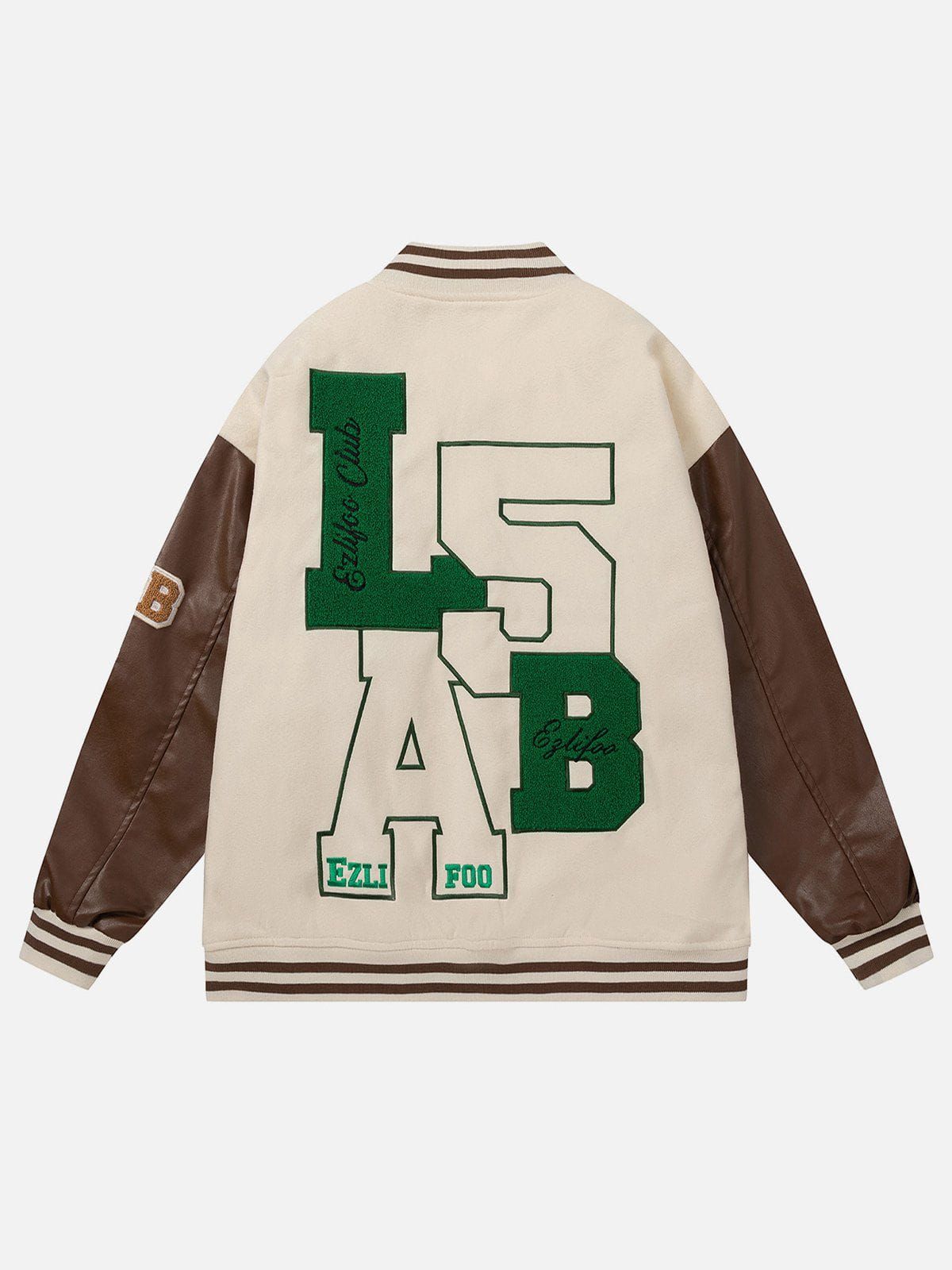 Aelfric Eden Flocking Letter Varsity Jacket sold by Aelfric Eden product image thumbnail 4