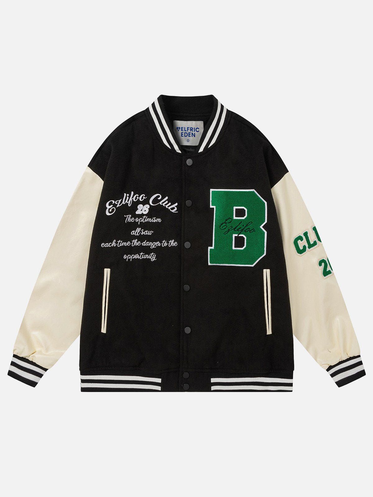 Aelfric Eden Flocking Letter Varsity Jacket sold by Aelfric Eden product image thumbnail 2