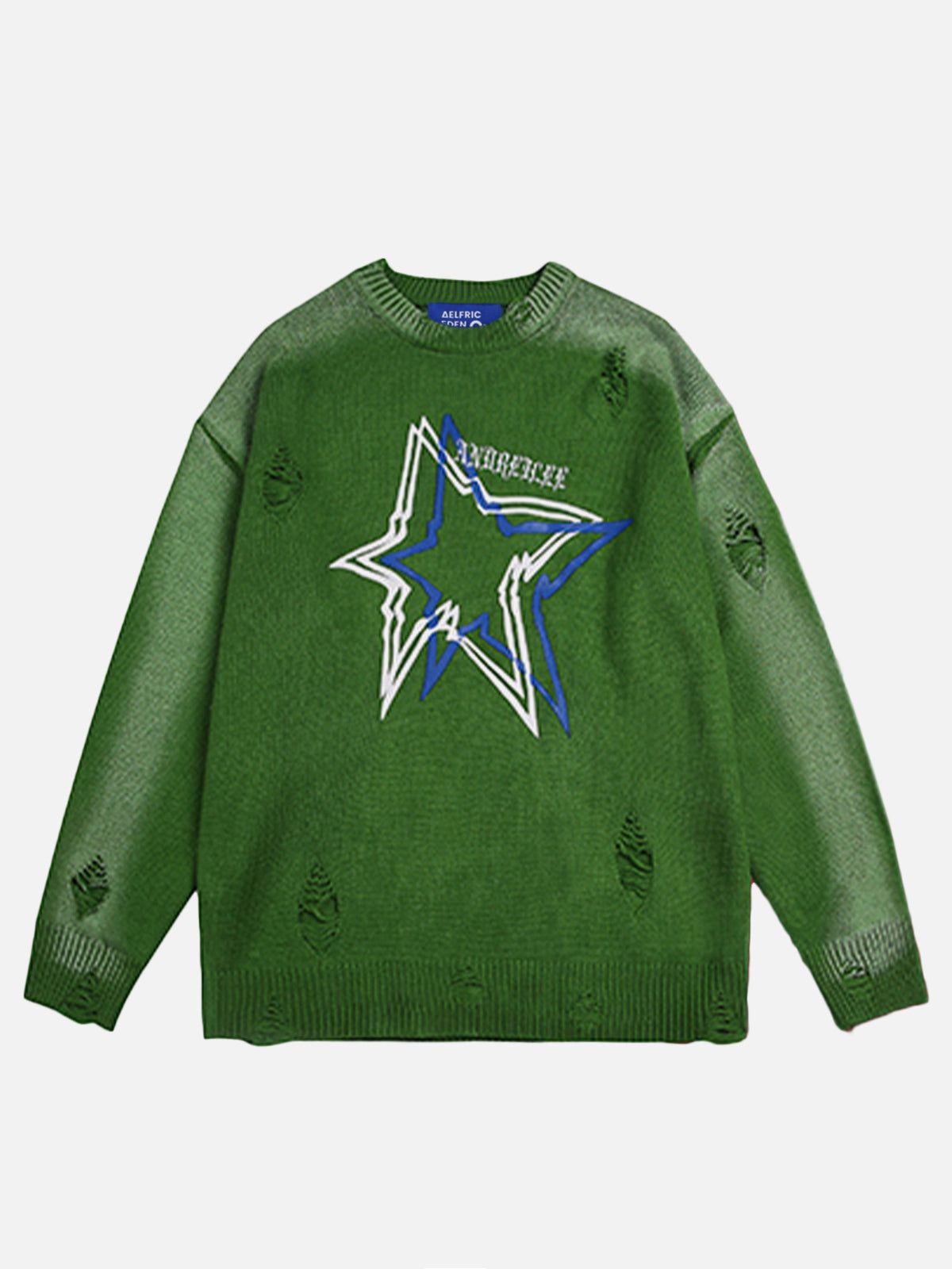 Aelfric Eden Distressed Star Sweater sold by Aelfric Eden product image thumbnail 5